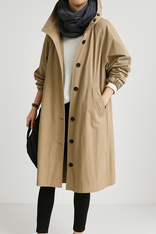 Averra – Lange Regenjacke für Damen